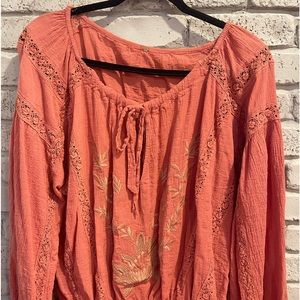 Boho gauzy top